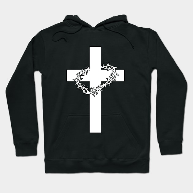 Jesus Christ Religion Cross Art Design Christian God Faith Hoodie by kamodan